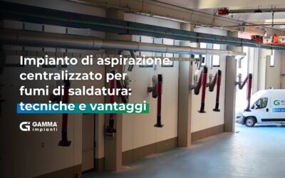 Impianto di aspirazione centralizzato per fumi di saldatura