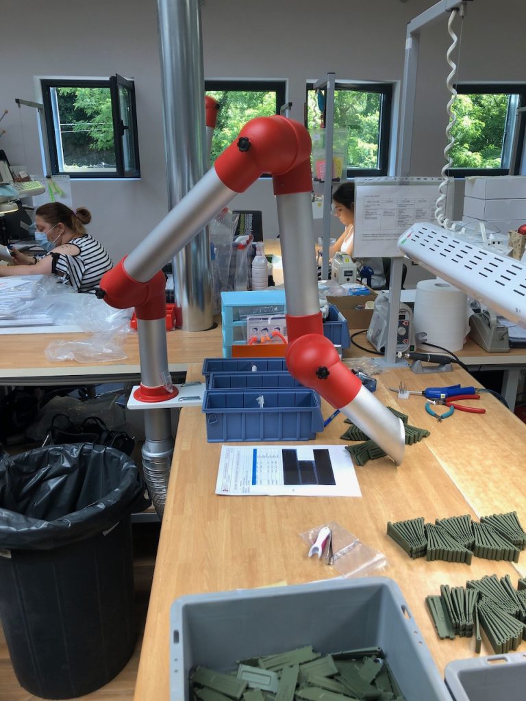 Impianto aspirazione polveri laboratorio