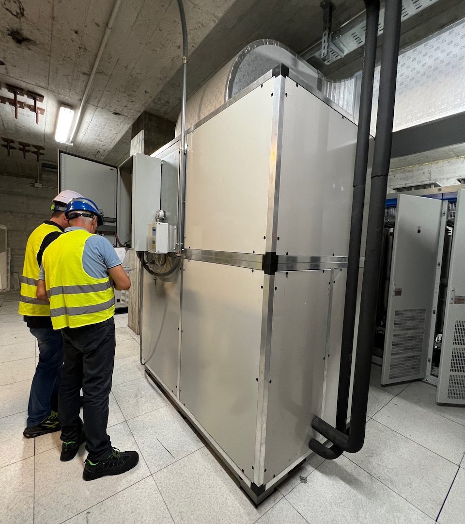Impianto di raffreddamento cabine elettriche, dimensionamento e installazione